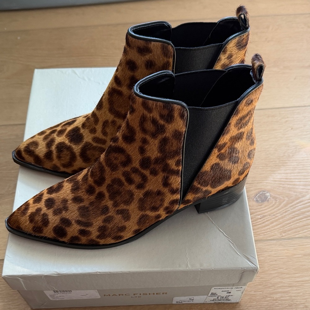 Marc Fisher Calf Hair Ankle Booties